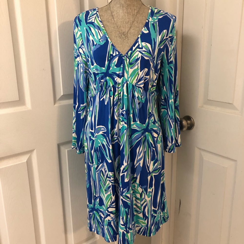 EUC L Renata v-neck tunic dress in Bamboom